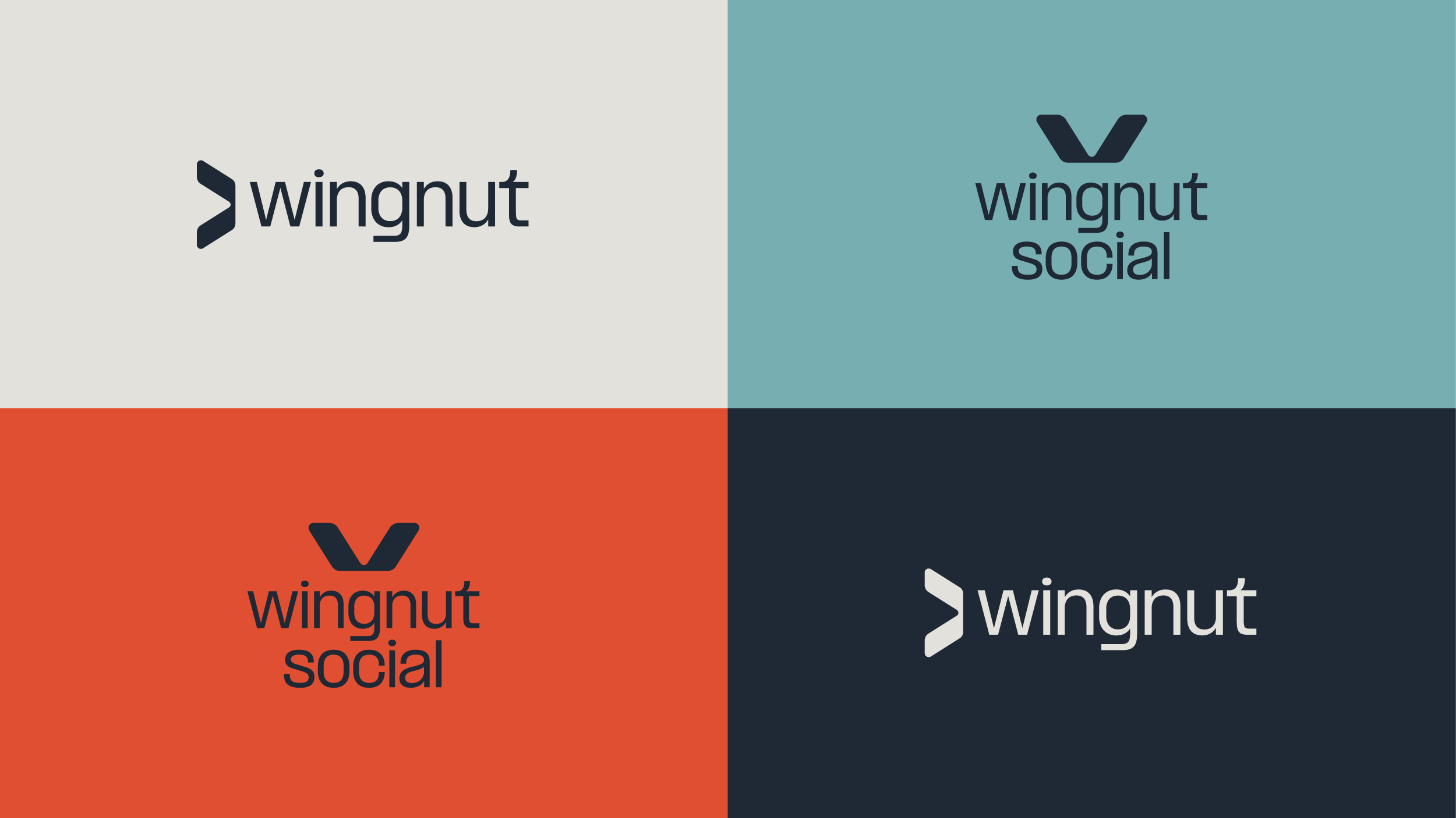 Wingnut logo system
