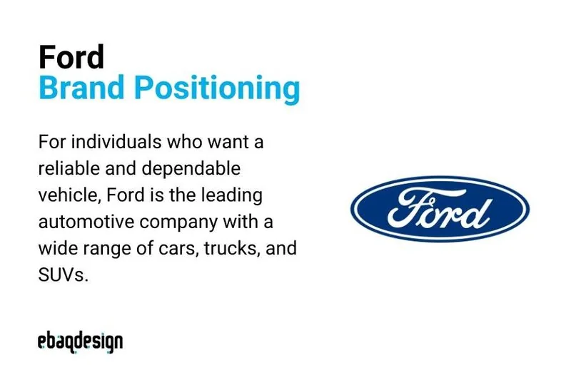 Ford's Brand Positioning