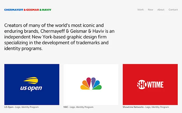 Chermayeff & Geismar & Haviv - graphic design firm based in New York