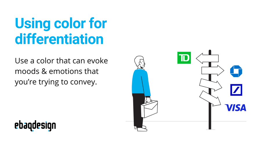 Using color as differentiator
