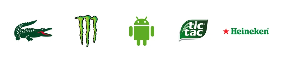 Green famous logos
