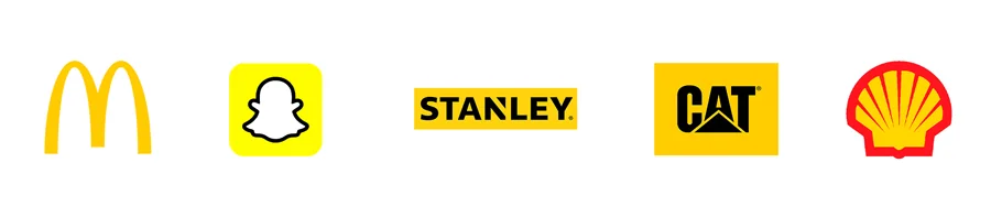 Yellow famous logos
