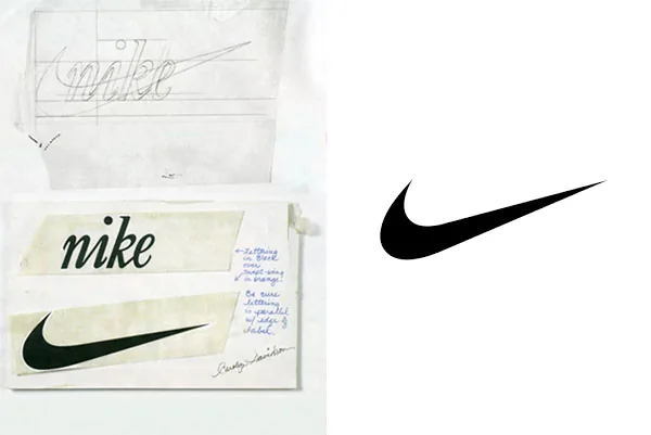 Nike logo sketch