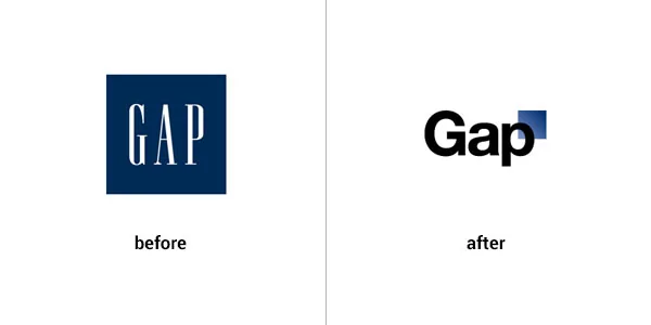 Gap logo design gone wrong